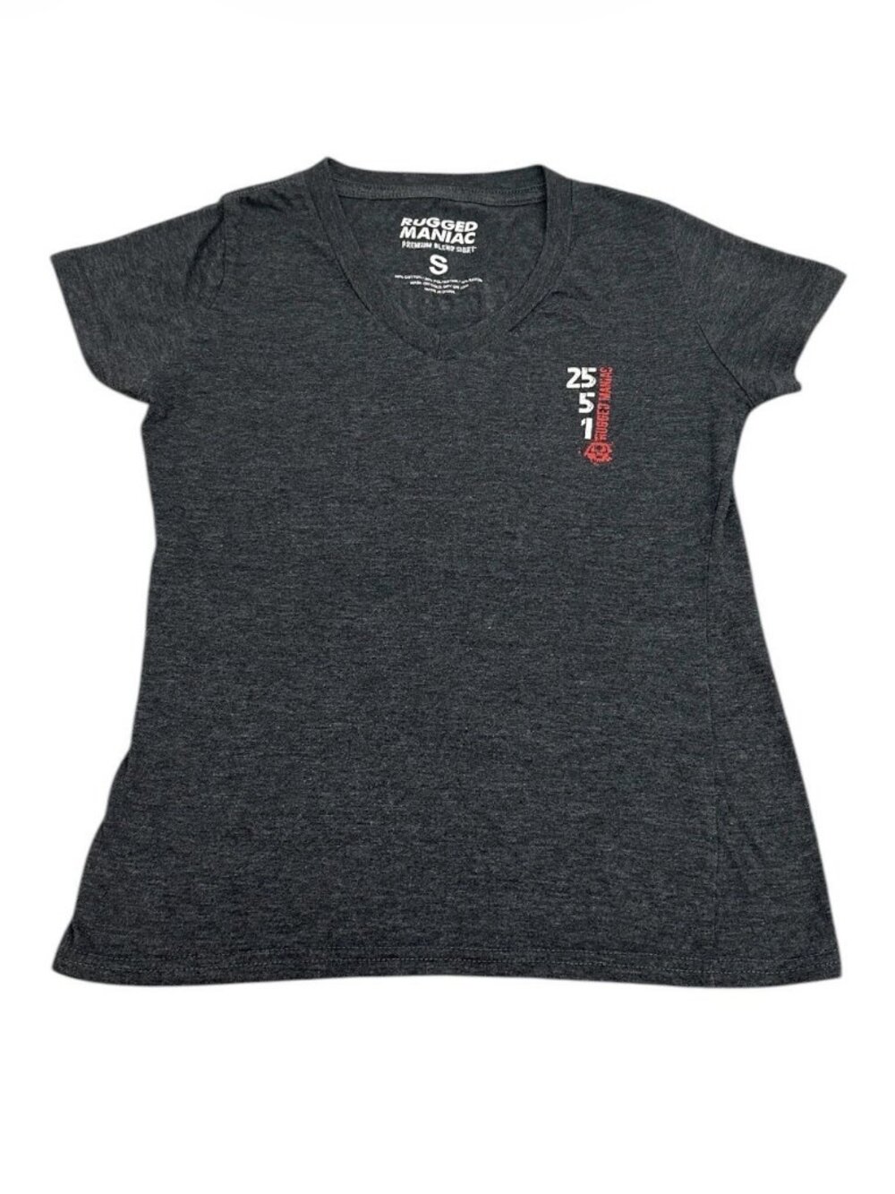 Rugged Maniac 2551 Gray Short Sleeve T Shirt Women’s Size S
